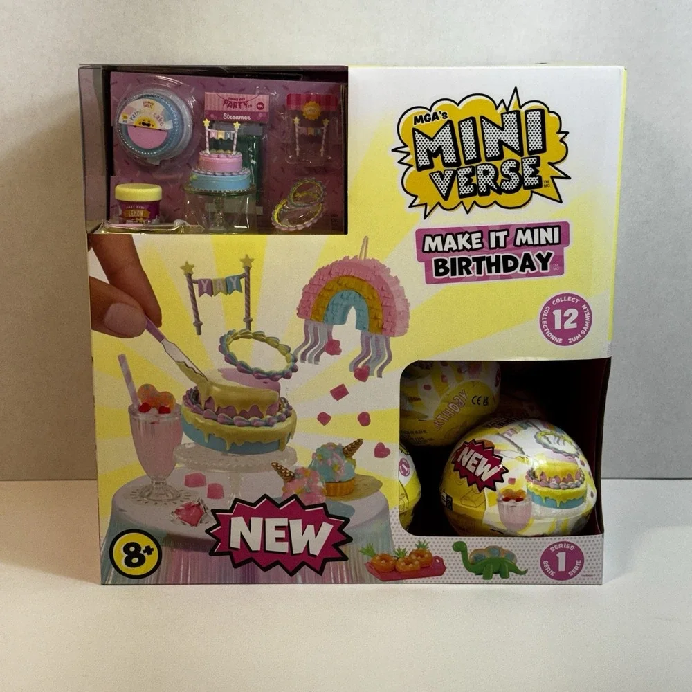 MGA Miniverse Make It Mini Birthday Series 1 Display Box + 10 NEW sealed balls - Picture 4 of 7